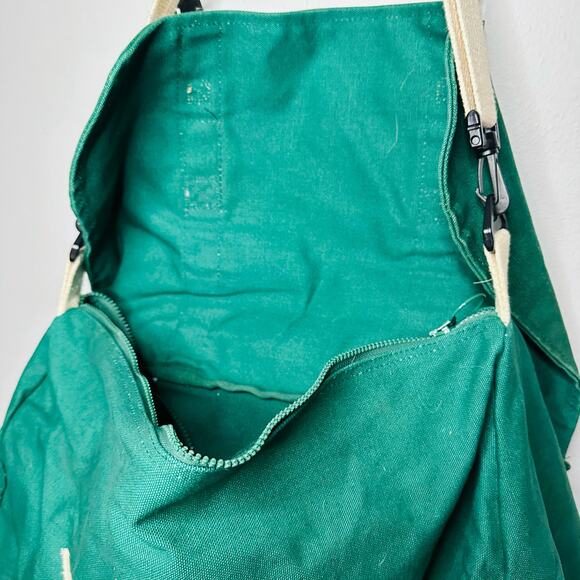 Vintage 90s CANADA DRY Green Buckle Front Shoulder Strap Duffle Messenger Bag - Picture 13 of 13
